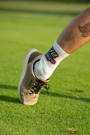 HIT AND HOPE Golfsocken – Basic White
