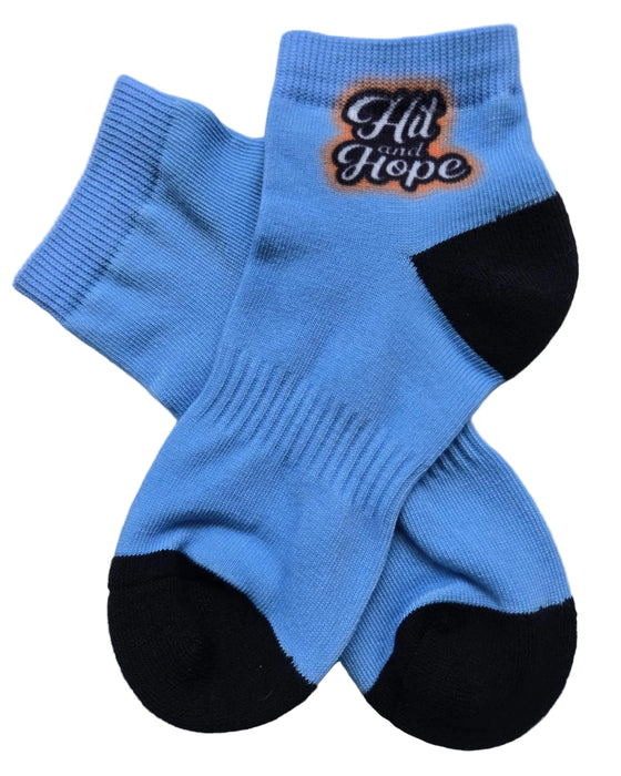 HIT AND HOPE Quarter-Socken – Basic Light Blue