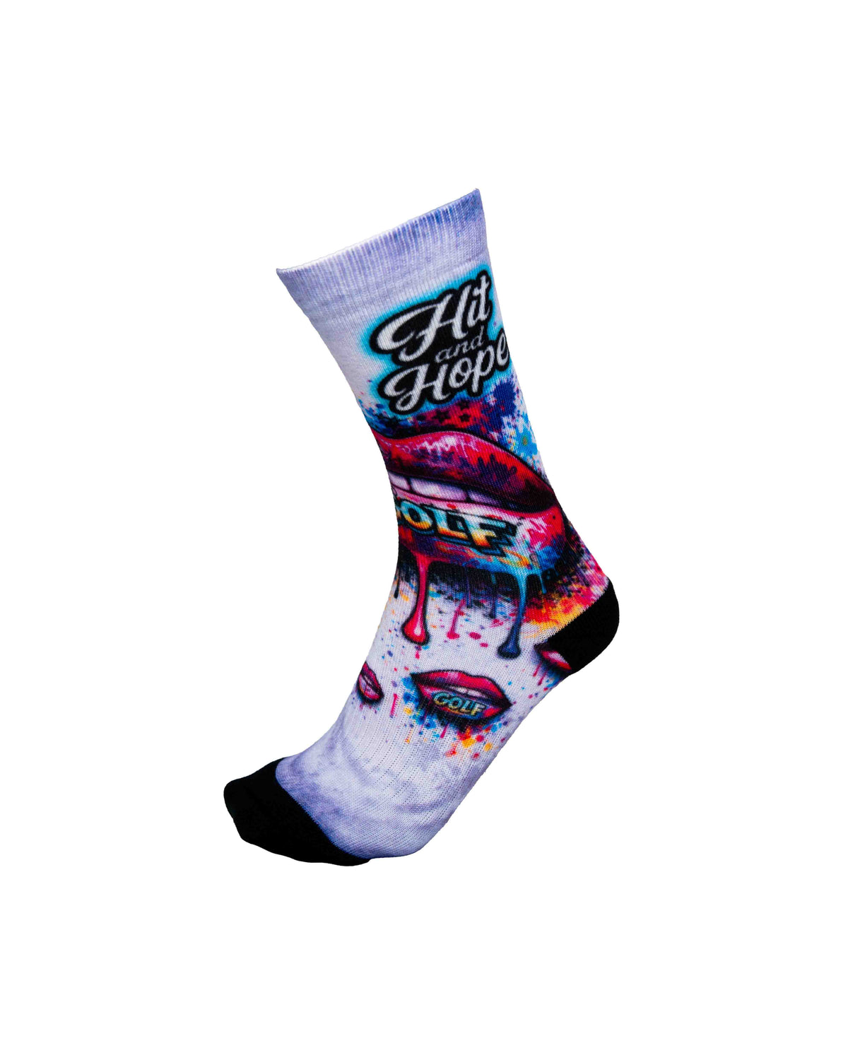 HIT AND HOPE Golfsocken – Hot Lips